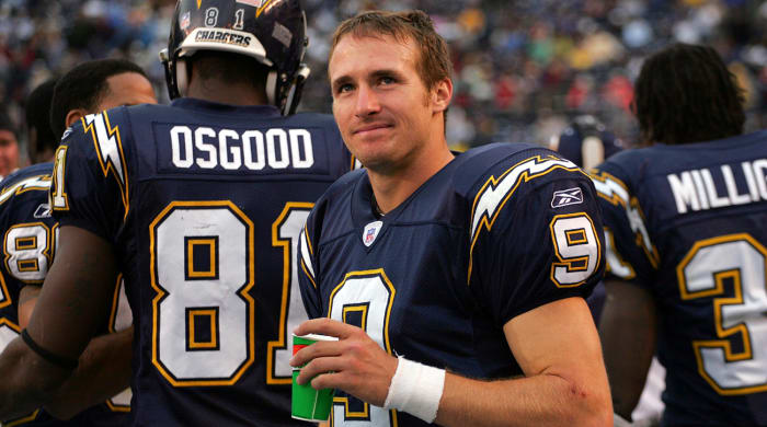Chargers quarterback Drew Brees.